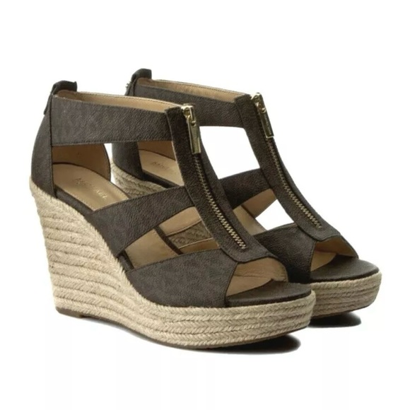 MICHAEL Michael Kors Shoes - Michael Kors Damita Wedge Heels Size 9.5